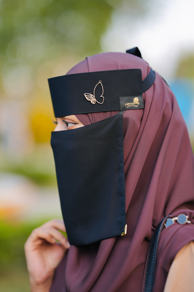 NIQAB METAL BUTTERFLY