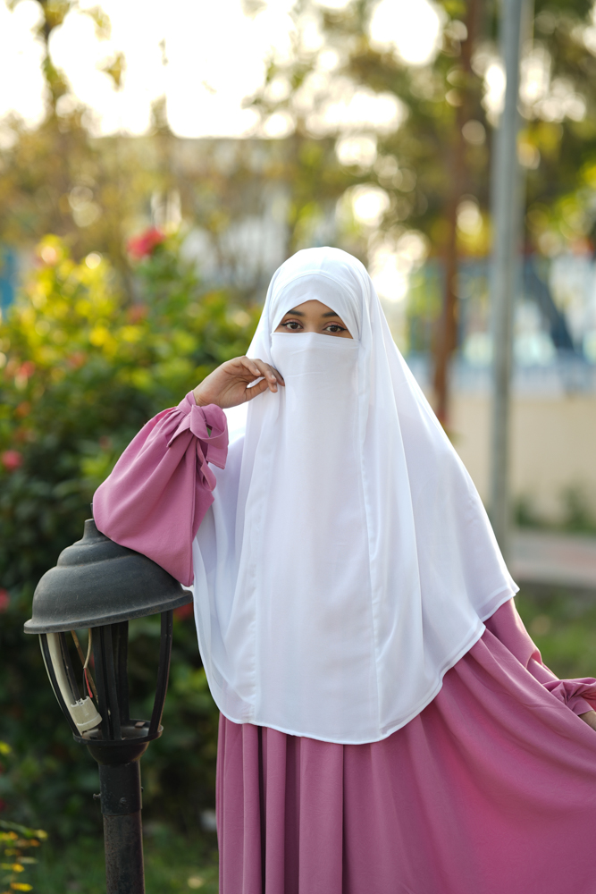 TWO LAYER READY HIJAB WHITE