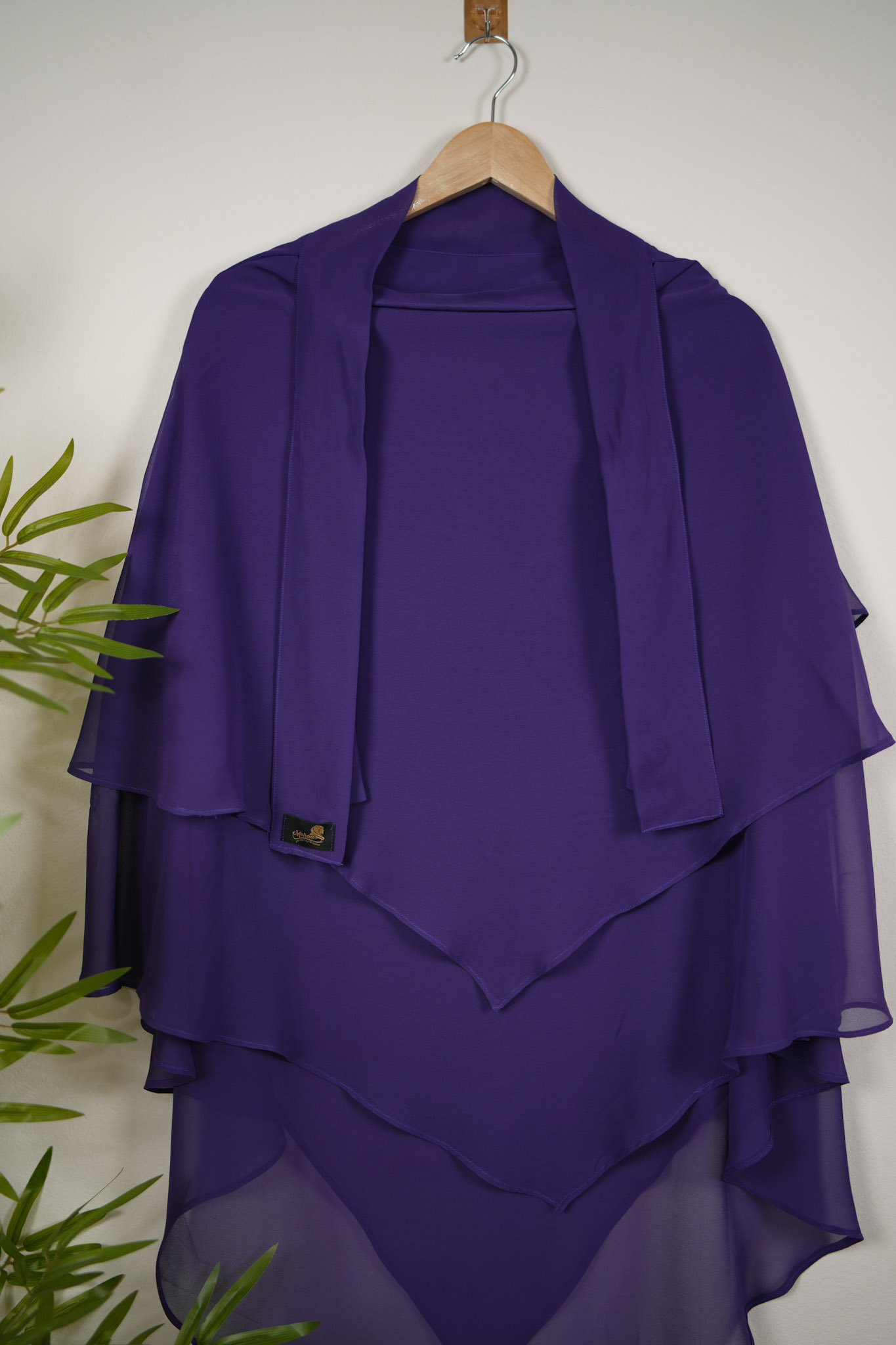 THREE LAYER READY HIJAB DEEP PURPLE