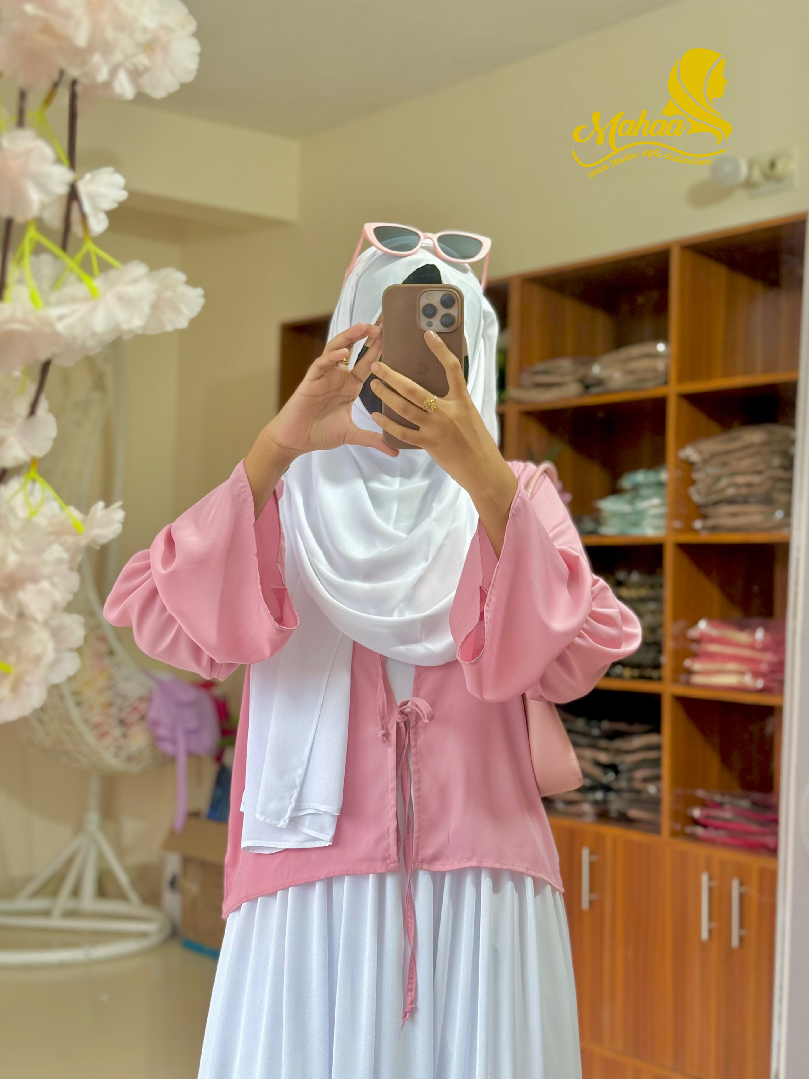 MEHERIN GOWN PINK WITHOUT HIJAB